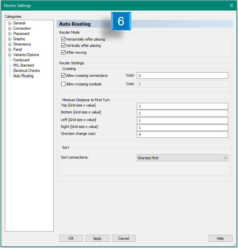 Getting started with E3.series - Auto-routing options