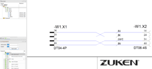 E3.series 2022 enables connectivity definition in the library and assigning prebuilt circuits to library parts.